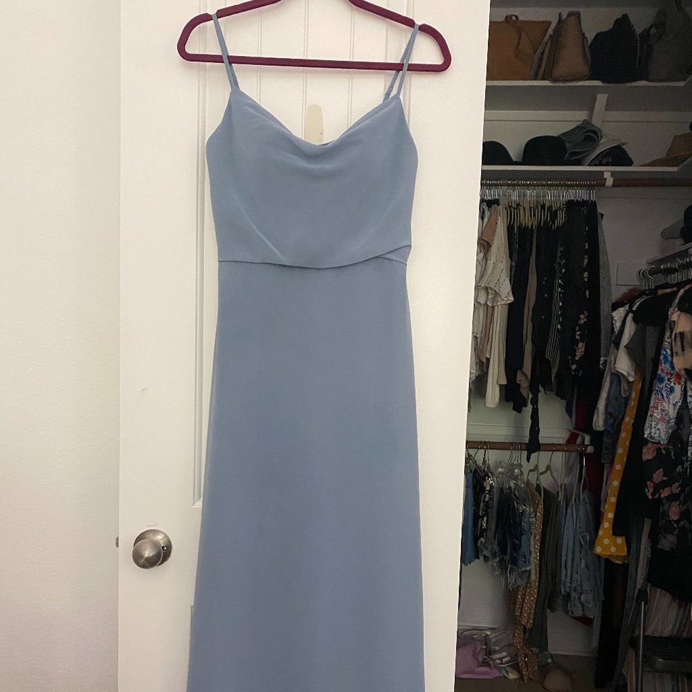Revelry Skye Chiffon Dress - French Blue - Bridesmaid Dress/ Wedding